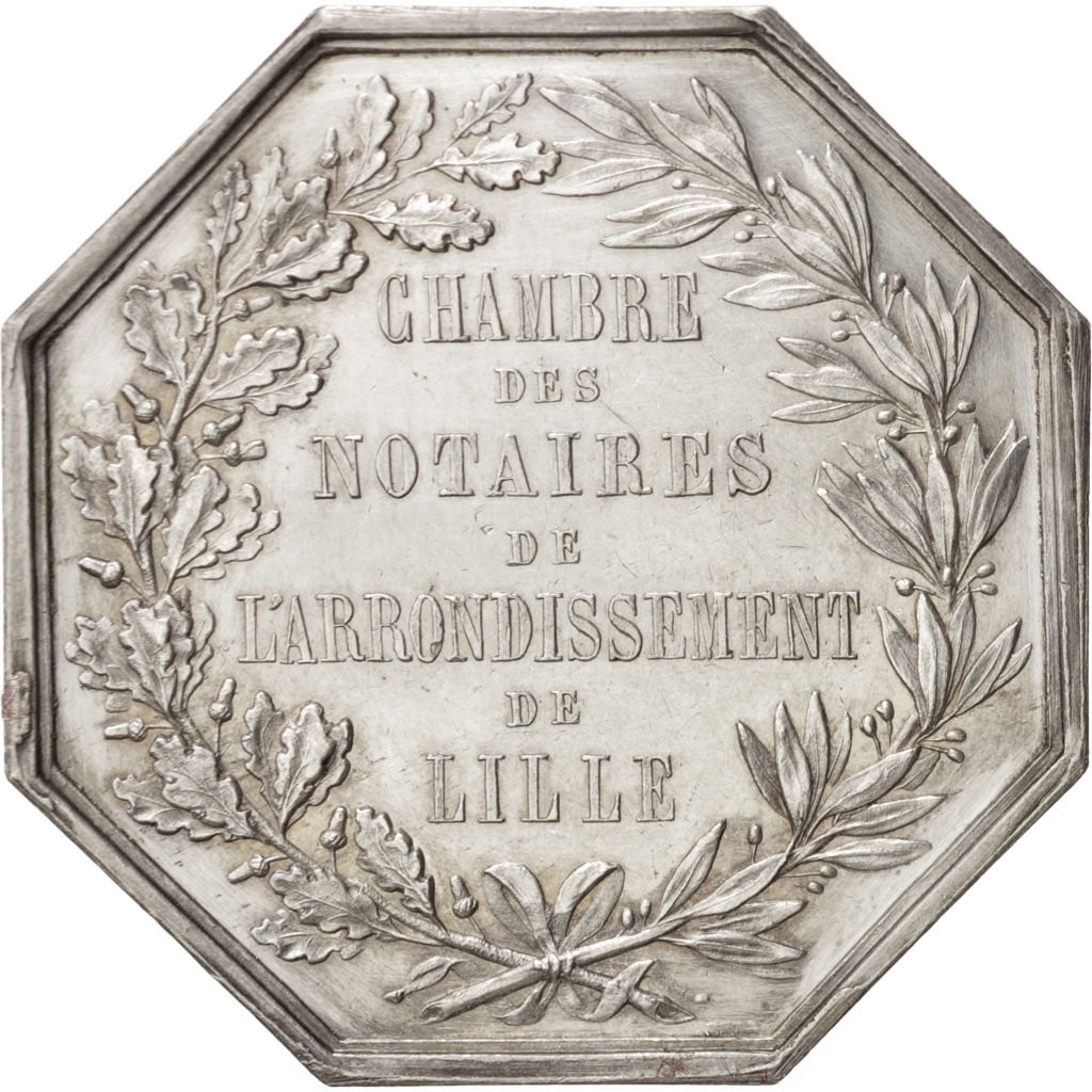 Francja, Token, Notariusz, EF(40-45), Srebro, Lerouge:161