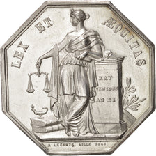 France, Notary, Token, AU(55-58), Silver, 34, Lerouge #161, 19.20
