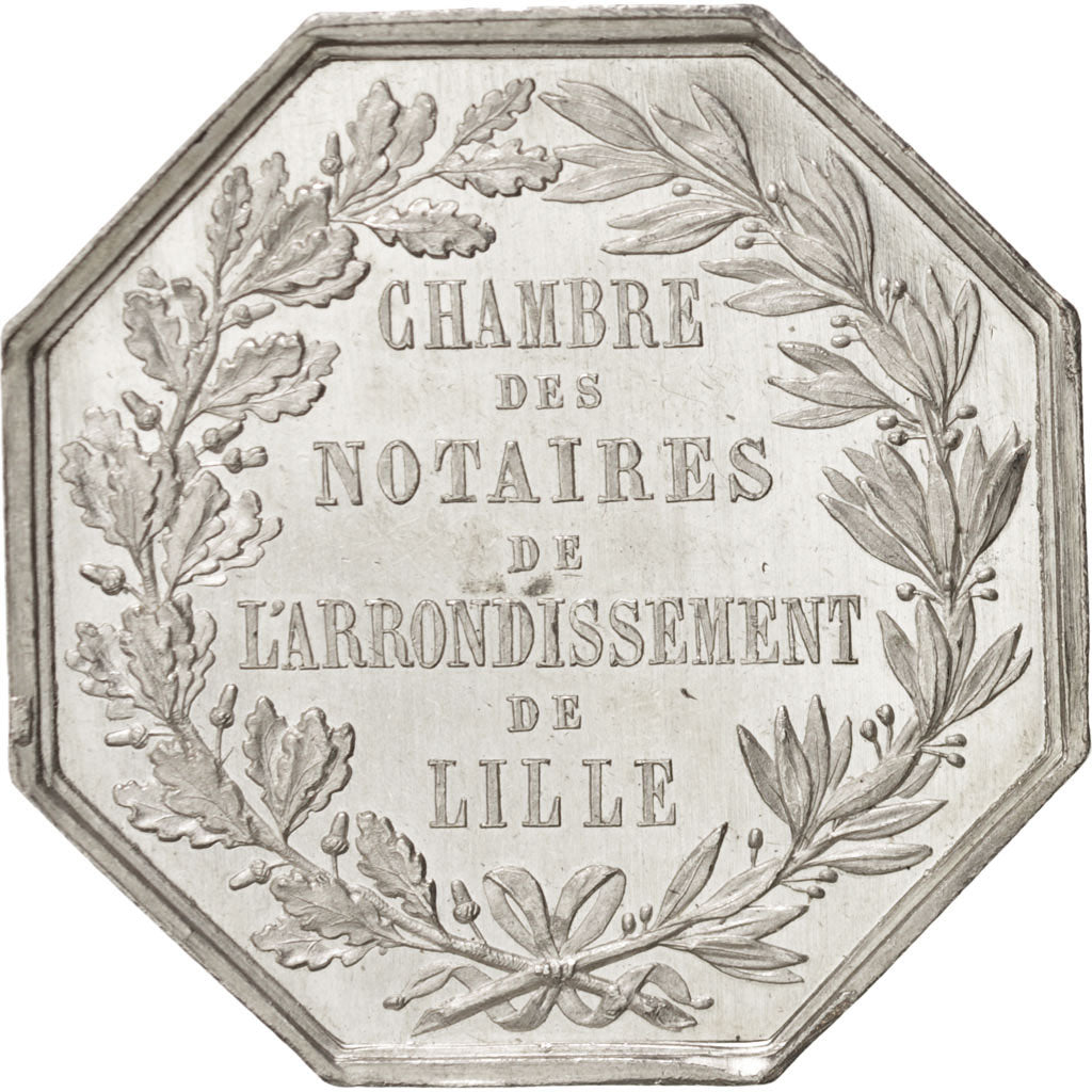 France, Token, Notary, AU(55-58), Silver, Lerouge:161