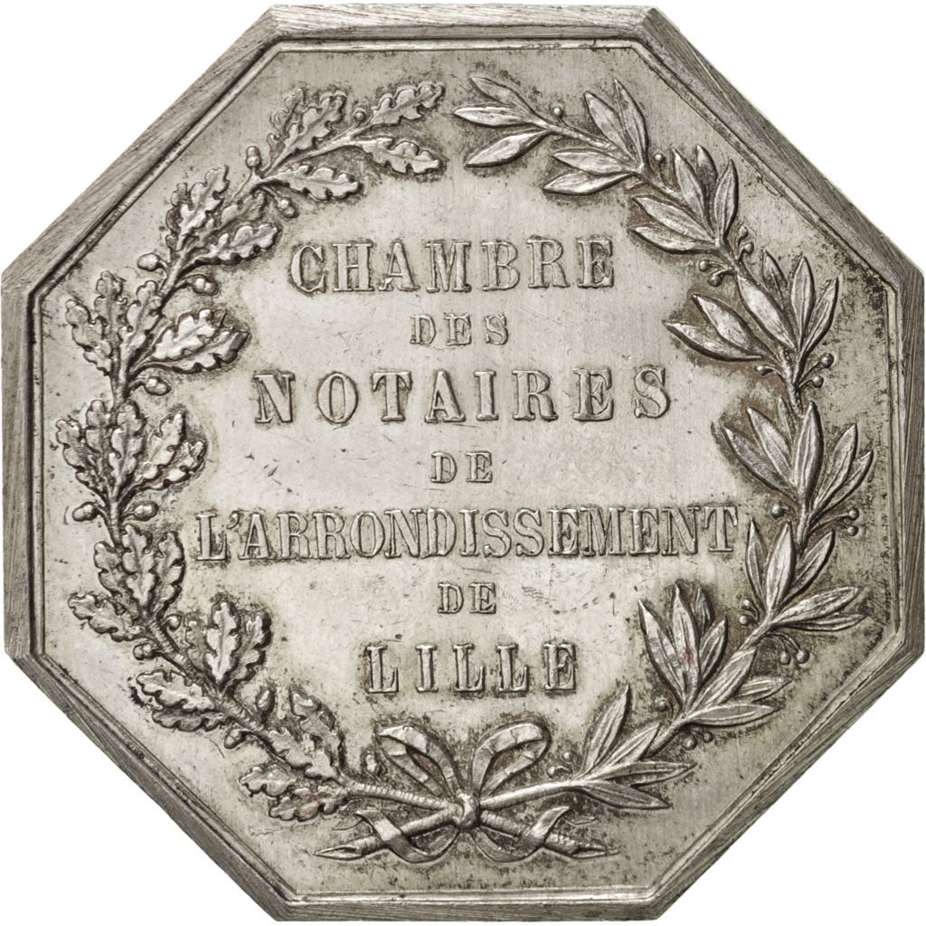 France, Token, Notary, AU(55-58), Silver, Lerouge:161