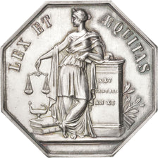 France, Token, Notary, AU(55-58), Silver, Lerouge:161