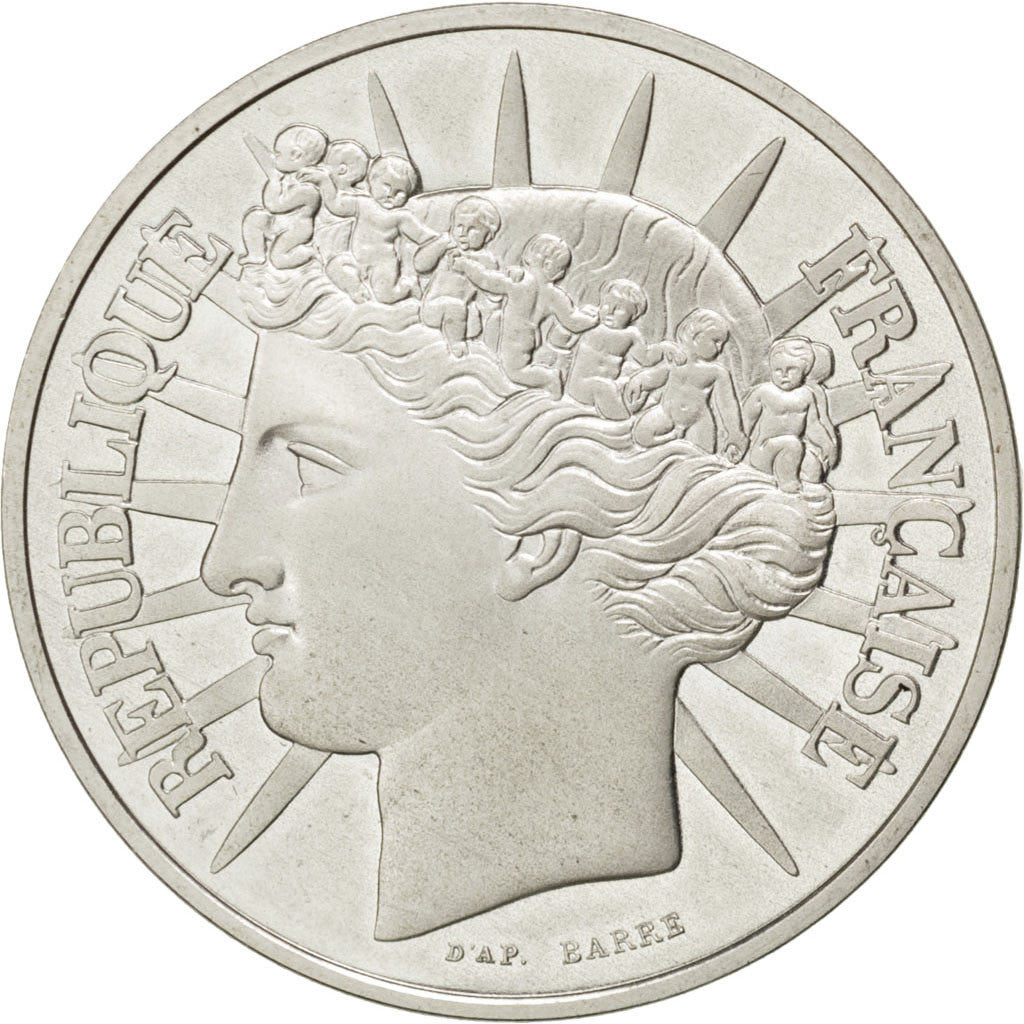 Coin, France, 100 Francs, 1988, MS(63), Silver, KM:966a, Gadoury:903
