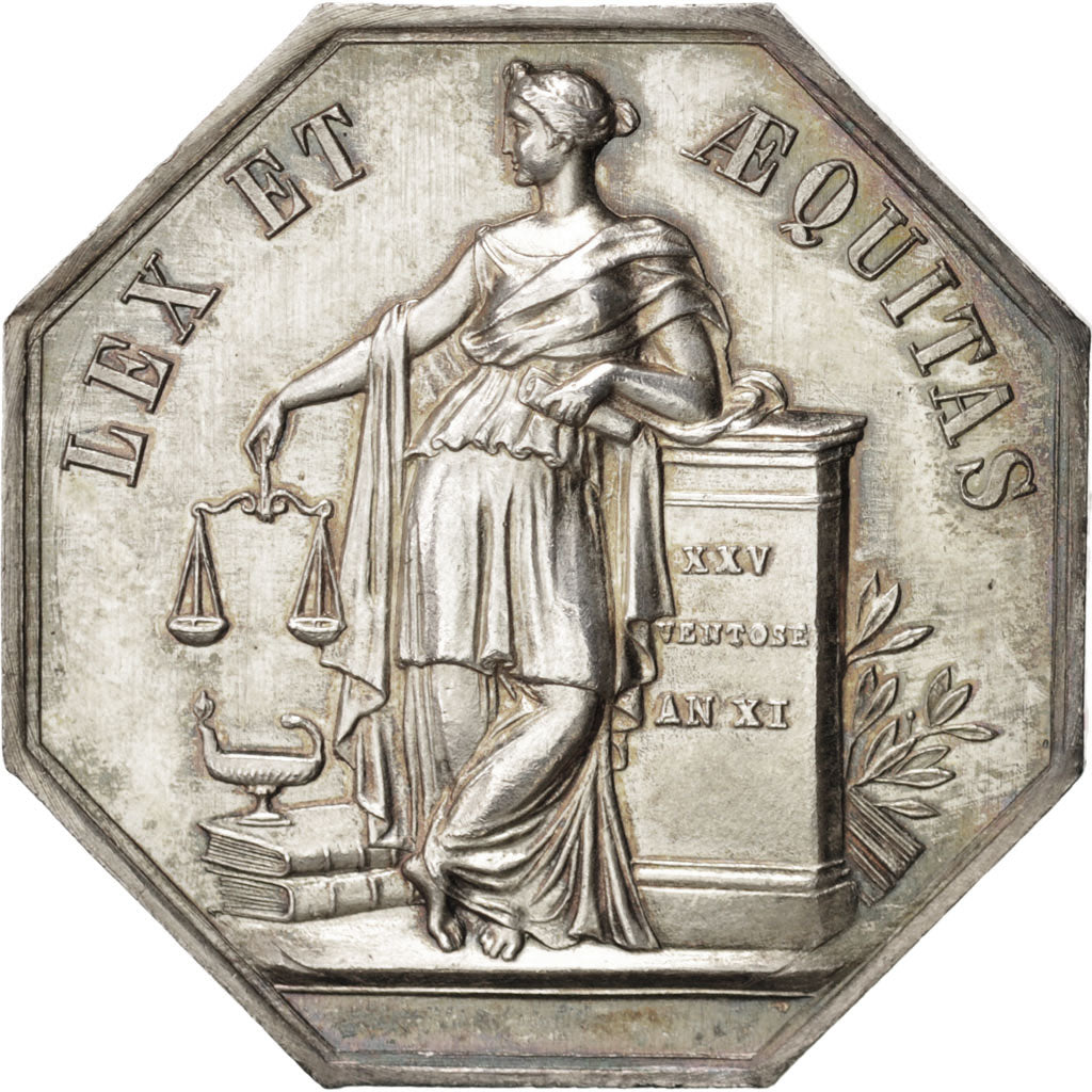 Frankreich, Token, Notary, VZ, Silber, Lerouge:161