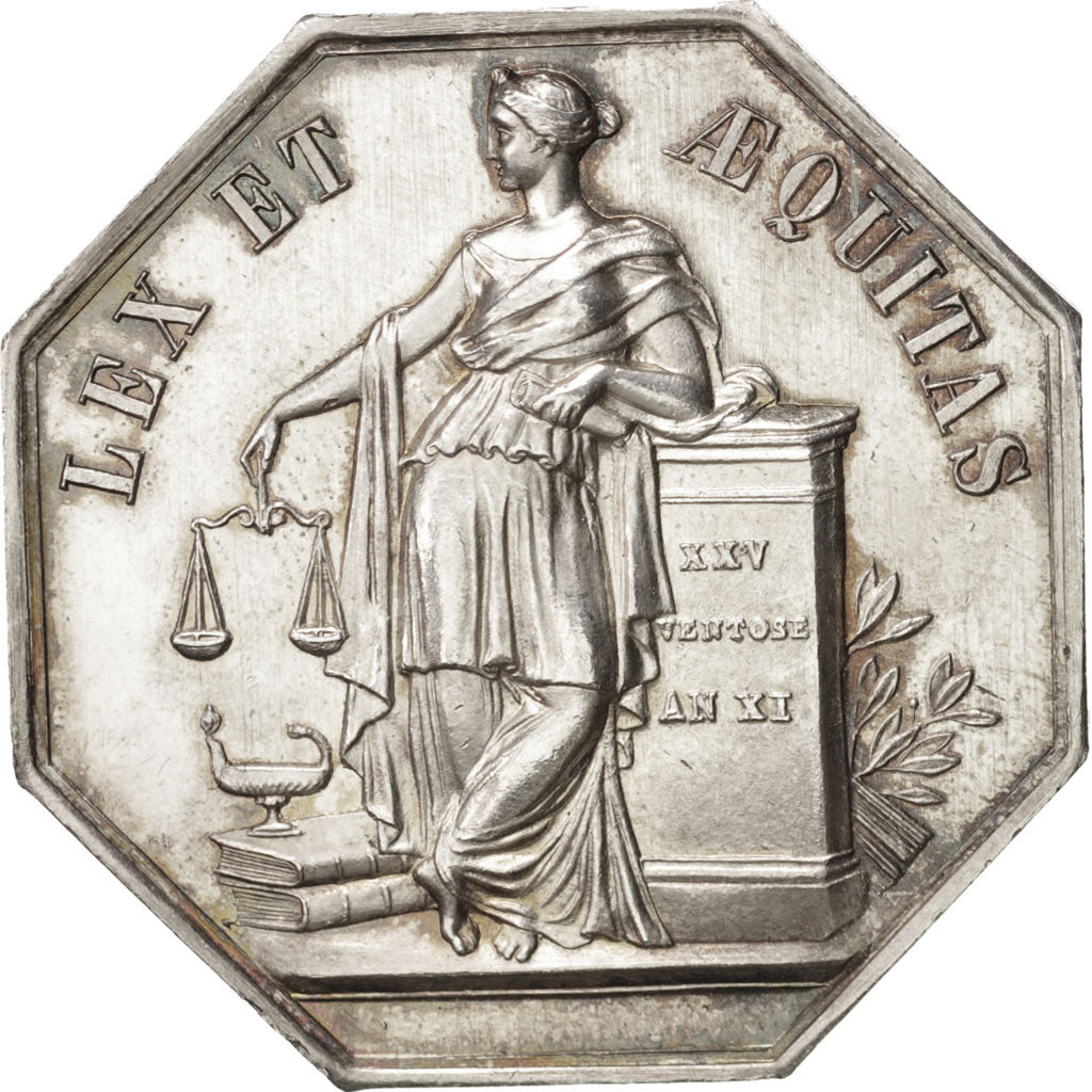 Frankreich, Token, Notary, VZ, Silber, Lerouge:161