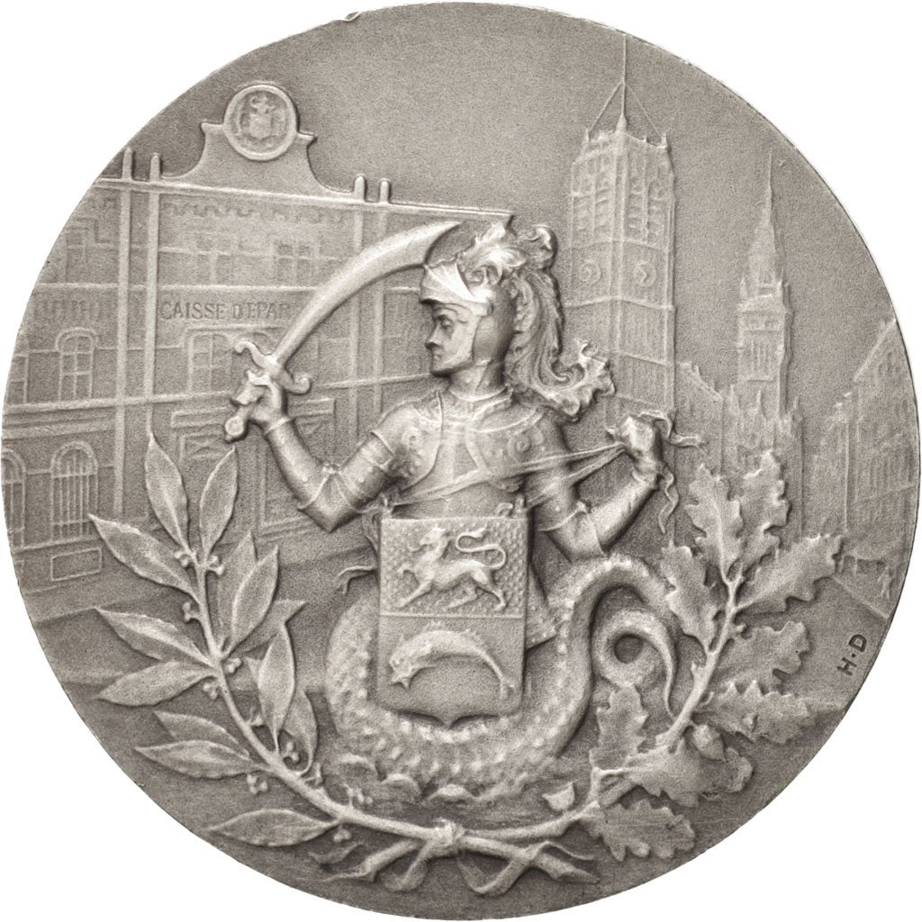 France, Savings Bank, Token, AU(55-58), Silver, 35, 23.00