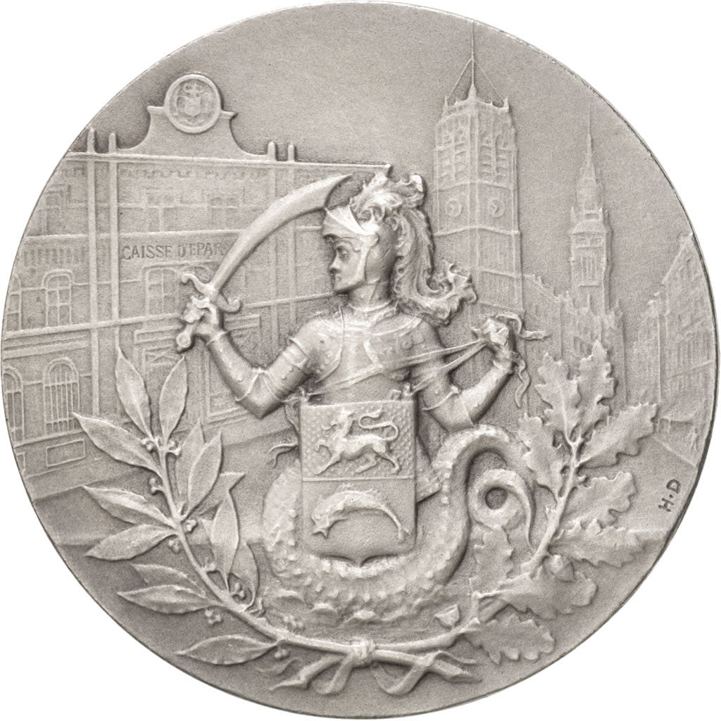 France, Token, Savings Bank, AU(55-58), Silver