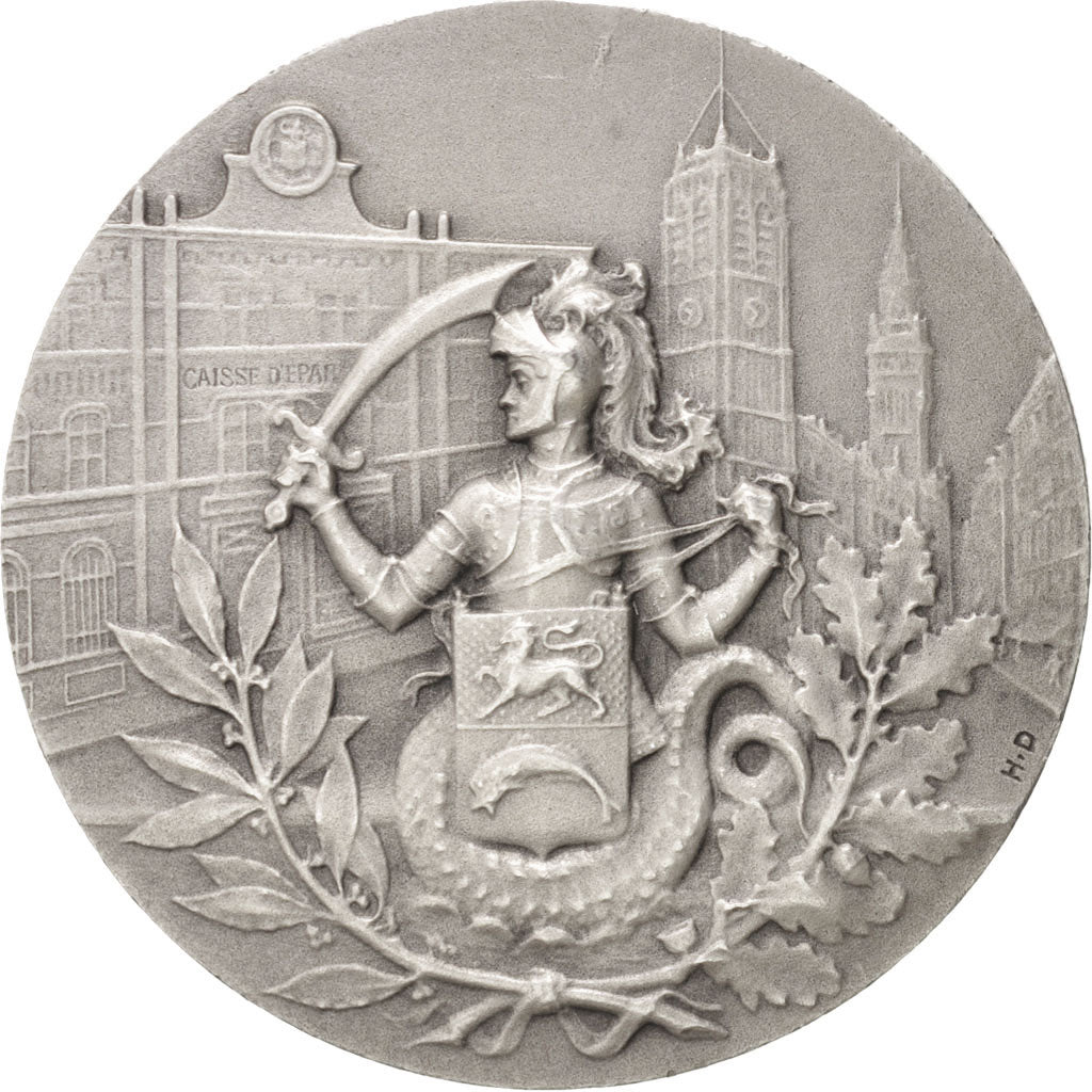France, Token, Savings Bank, AU(55-58), Silver