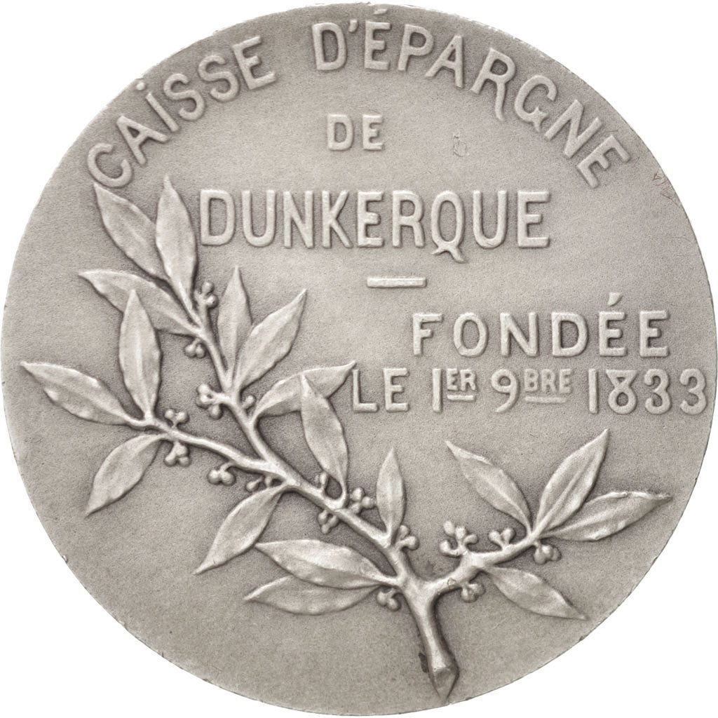 France, Token, Savings Bank, AU(55-58), Silver