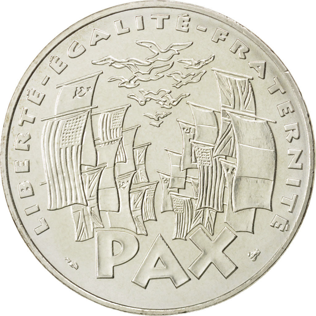 FRANCE, 8 mai 1945, 100 Francs, 1995, KM #1116.1, MS(63), Silver, 31, Gadoury...
