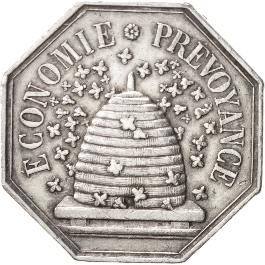 France, Token, Savings Bank, AU(55-58), Silver, Jacqmin:103