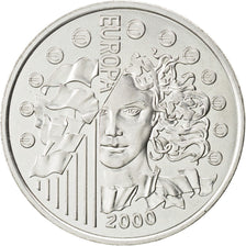 FRANCE, 6.55957 Francs, 2000, KM #1258, MS(63), Silver, 13.00