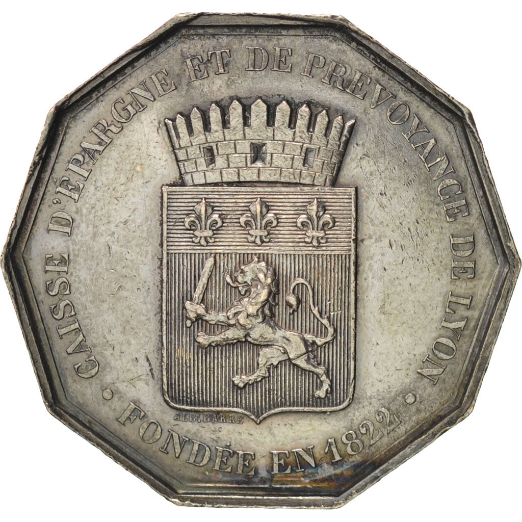France, Savings Bank, Token, AU(55-58), Silver, 33, Jacqmin #44