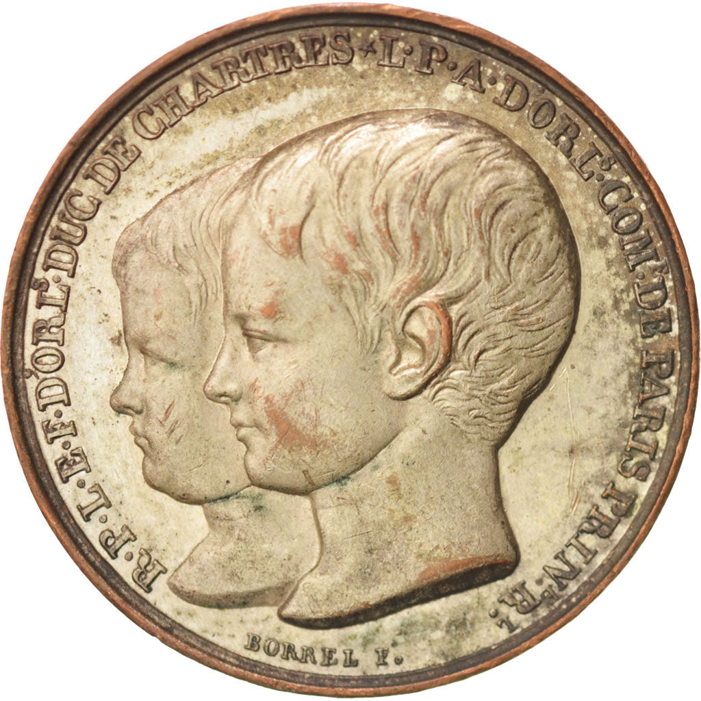 France, Token, Royal, Borrel, AU(50-53), Copper