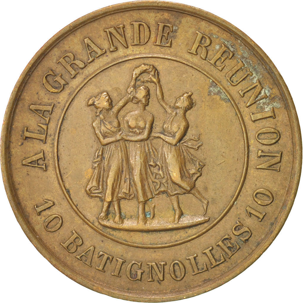 France, Troisième République, Token, AU(55-58), Copper, 27