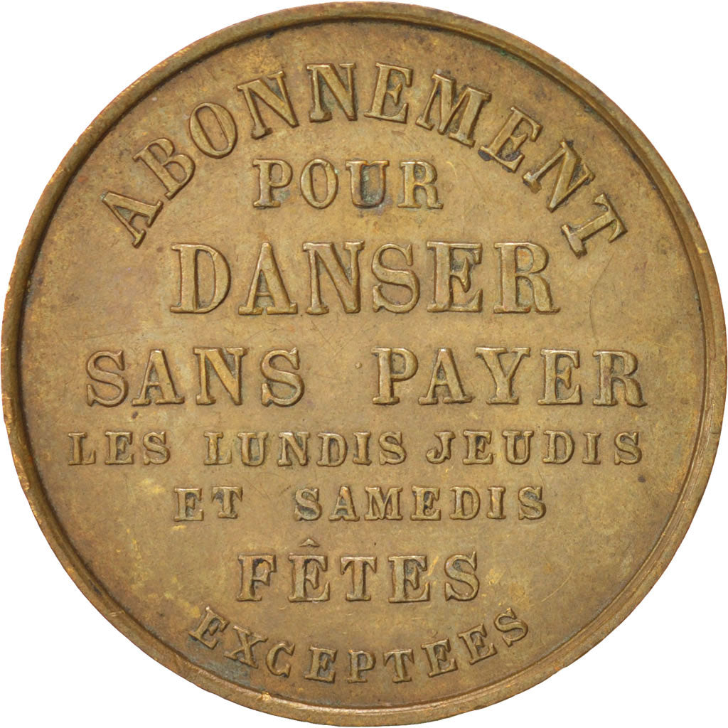 France, Troisième République, Token, AU(55-58), Copper, 27