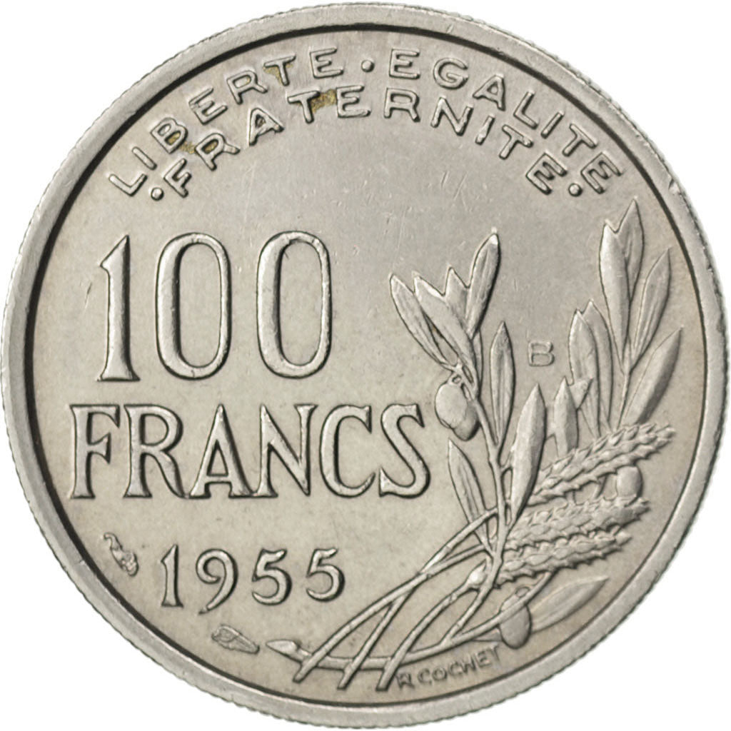 FRANCE, Cochet, 100 Francs, 1955, Beaumont - Le Roger, KM #919.2, AU(50-53),...