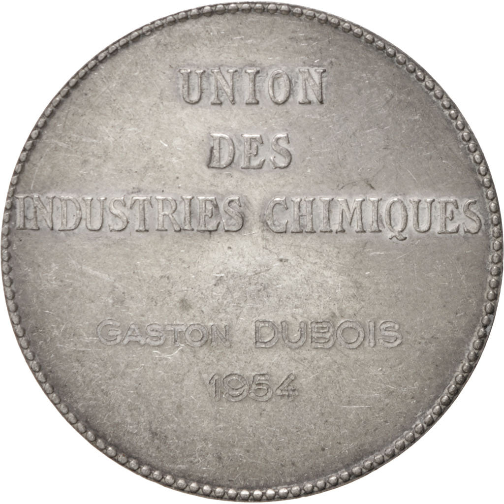 France, Medal, French Fourth Republic, Business & industry, 1954, TTB, Argent