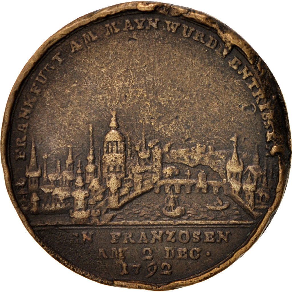 Germany, History, Medal, 1792, VF(30-35), Bronze, 41