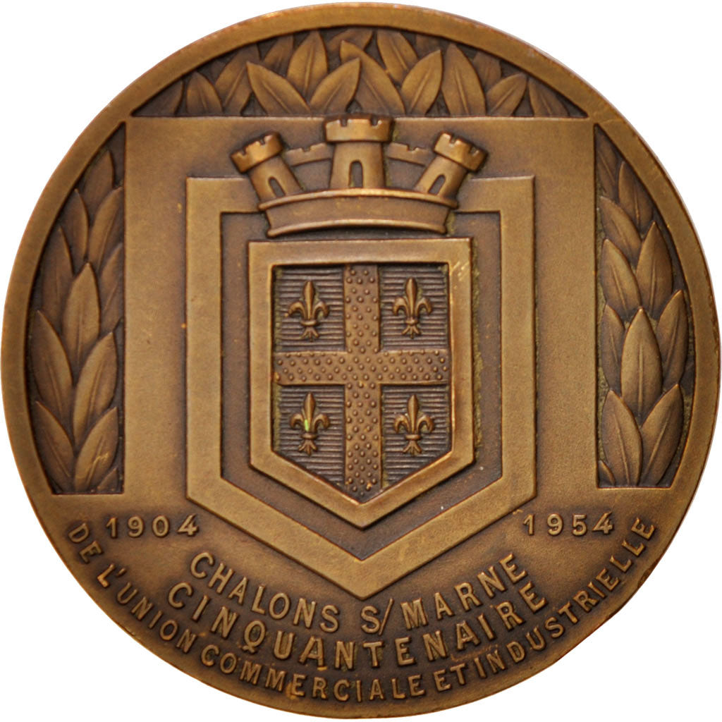 Francia, Medal, French Fourth Republic, Business & industry, EBC, Bronce