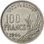 Moneda, Francia, Cochet, 100 Francs, 1956, Beaumont-le-Roger, MBC, Cobre -