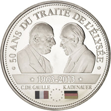Francia, Medal, The Fifth Republic, History, 2013, FDC, Níquel