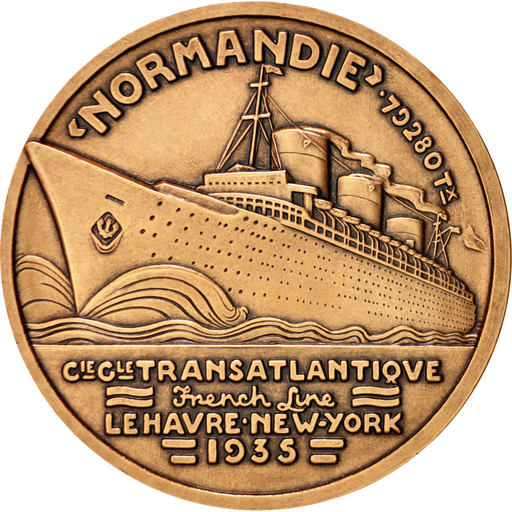 Francia, Medal, French Fifth Republic, Shipping, Vernon, SPL, Bronzo, 67