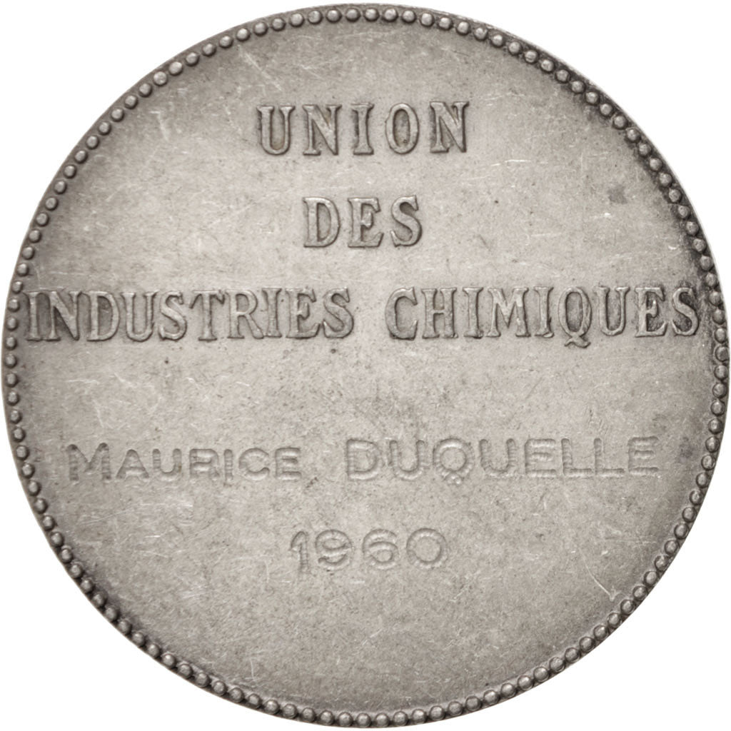 France, Medal, French Fifth Republic, Business & industry, 1960, TTB, Argent