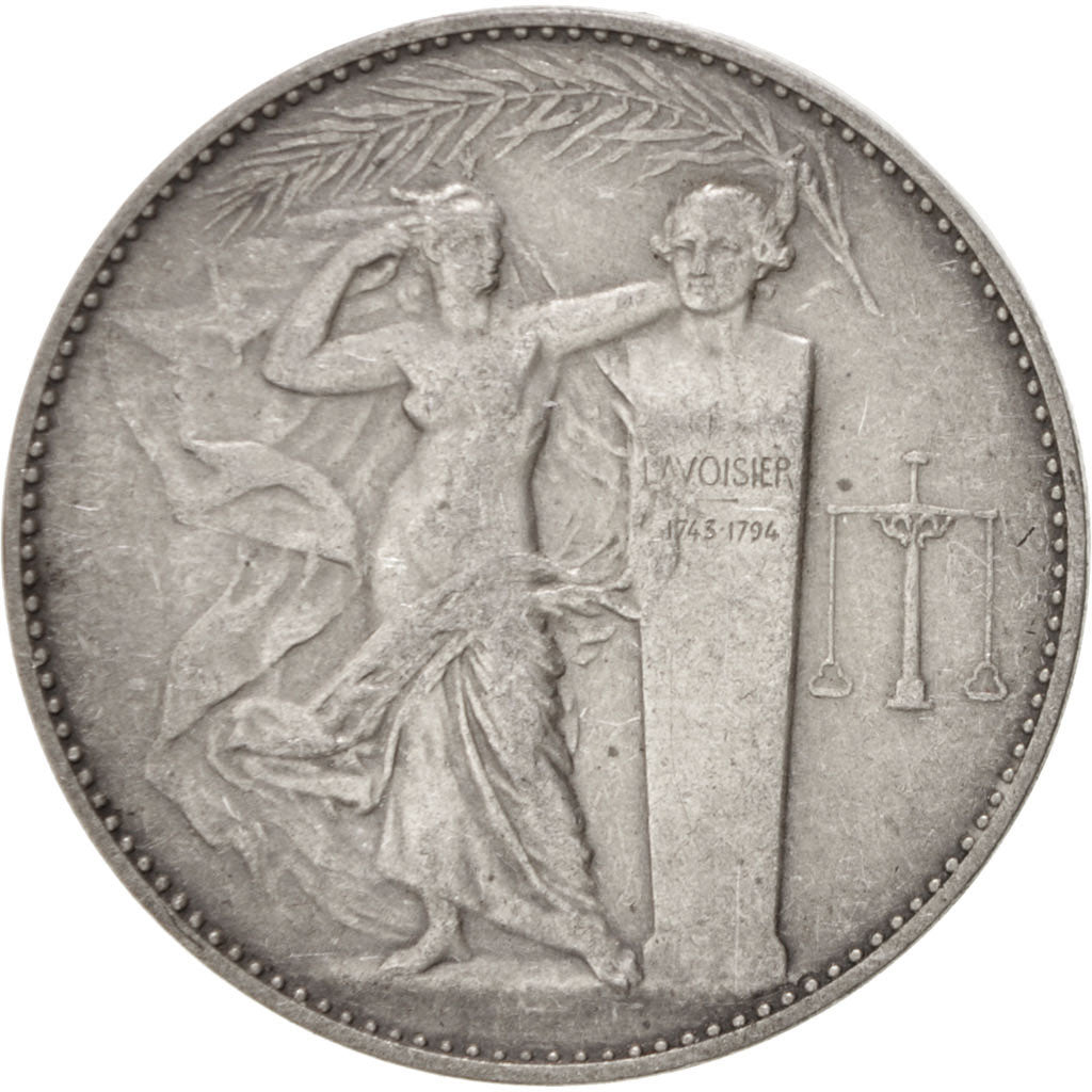 Francia, Medal, French Fourth Republic, Business & industry, MBC, Plata
