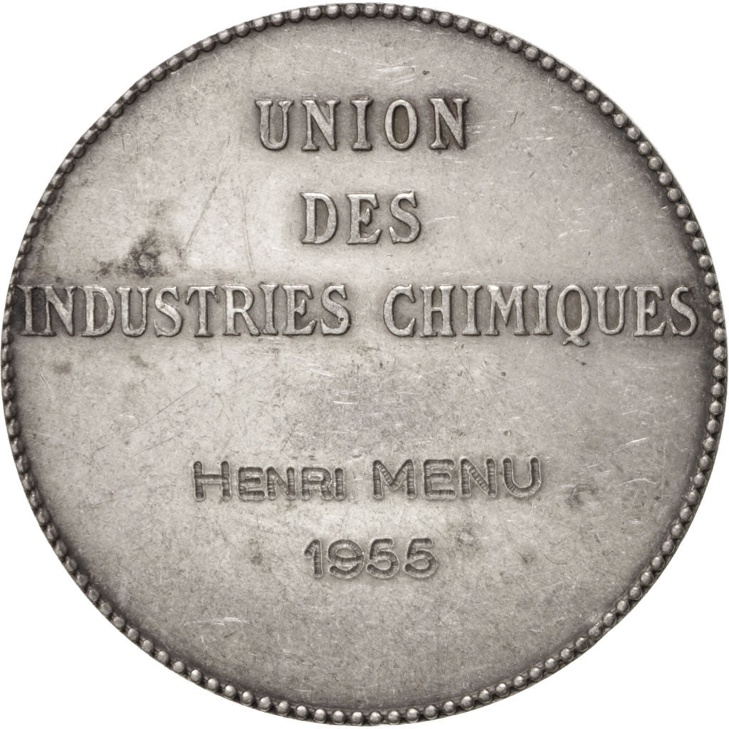 Francia, Medal, French Fourth Republic, Business & industry, MBC, Plata