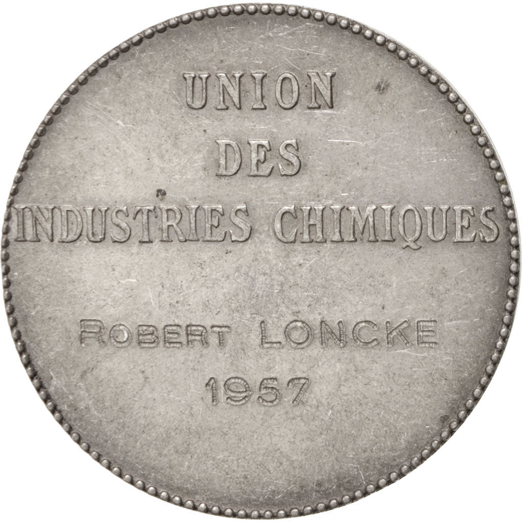 Francia, Medal, French Fourth Republic, Business & industry, MBC, Plata