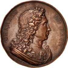 FRANCE, Arts & Culture, Louis XVIII, Medal, 1818, EF(40-45), Dubois, Bronze, 5