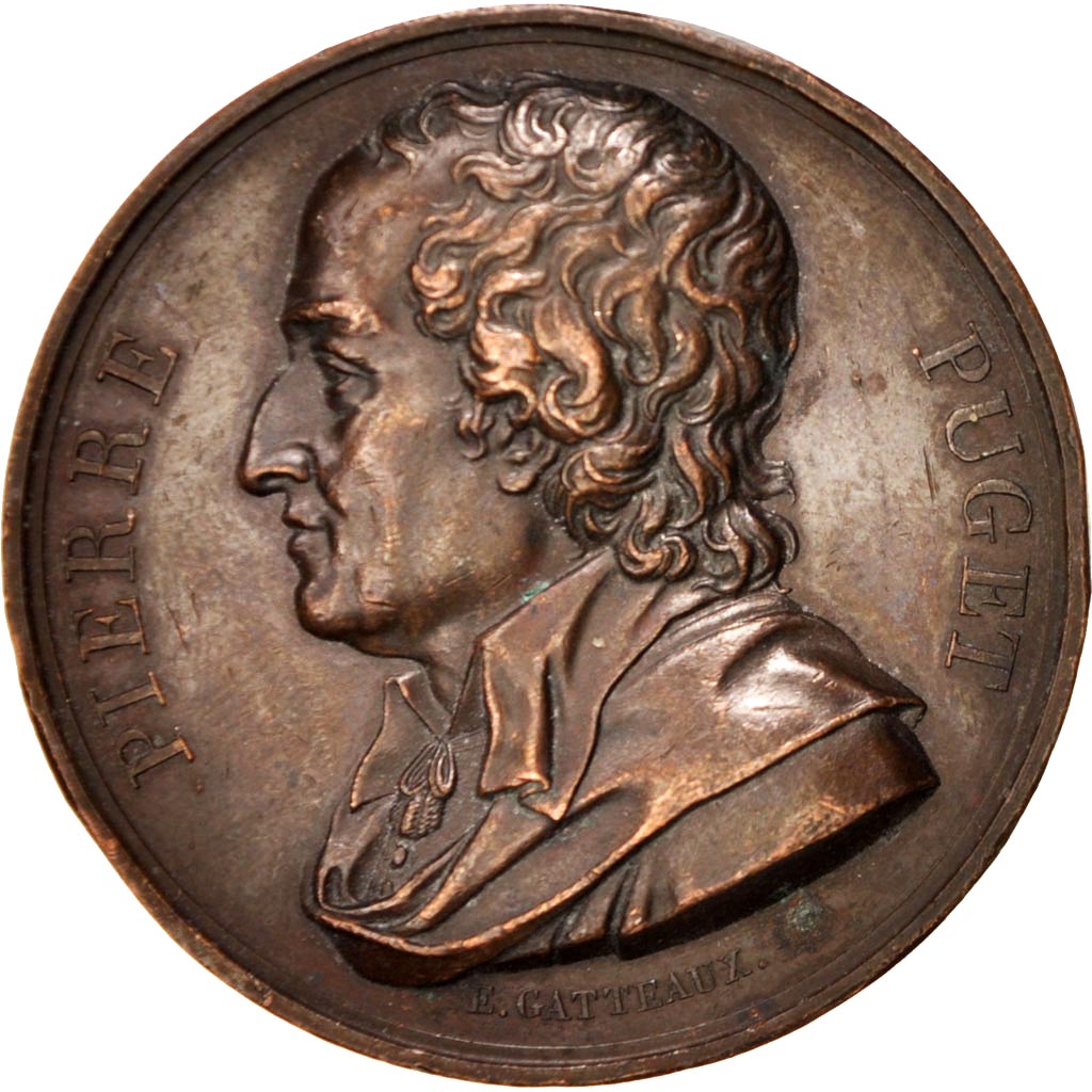 Francia, Medal, Louis XVIII, Arts & Culture, 1817, Gatteaux, BB+, Bronzo