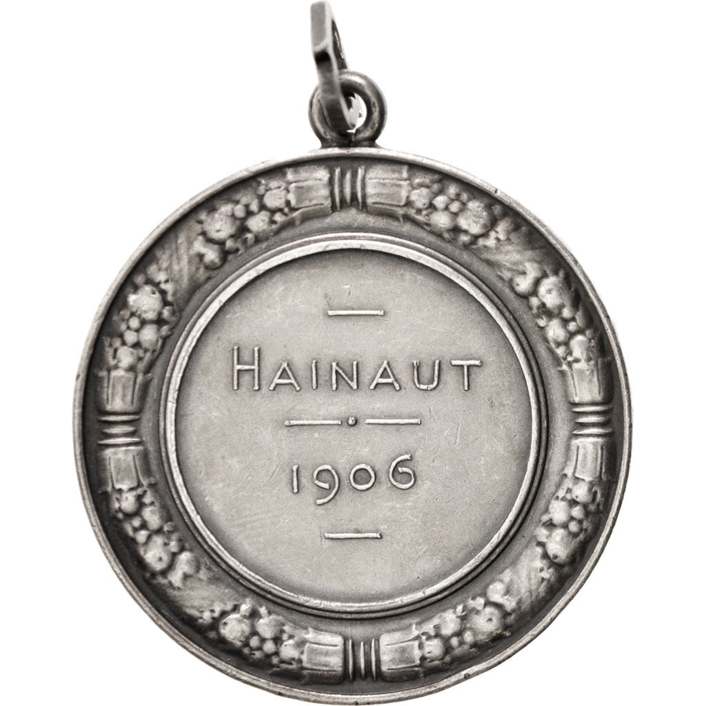 Belgium, Sciences & Technologies, Medal, 1906, AU(50-53), Lay, Silver, 45
