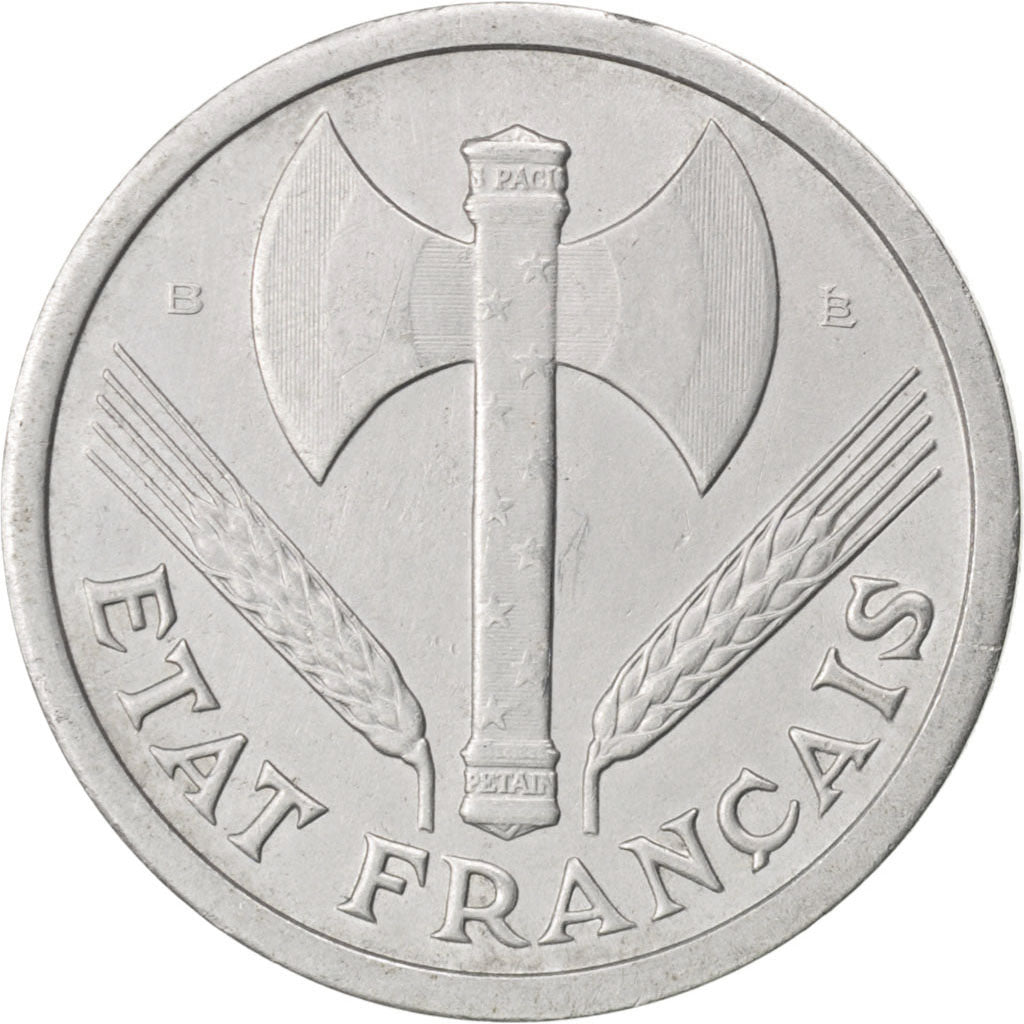 FRANCE, Bazor, 2 Francs, 1944, Beaumont - Le Roger, KM #904.2, EF(40-45),...