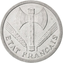 FRANCE, Bazor, 2 Francs, 1944, Paris, KM #904.1, AU(50-53), Aluminum, 27,...