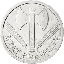 FRANCE, Bazor, 2 Francs, 1943, Paris, KM #904.1, MS(63), Aluminum, 27, Gadoury..