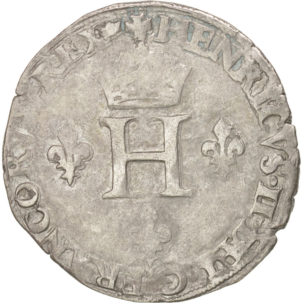 Moneta, Francja, Gros de Nesle, 1550, Paris, VF(20-25), Srebro, Sombart:4456