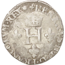 Moneta, Francia, Demi Gros de Nesle, 1551, Paris, MB+, Argento, Sombart:4458