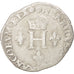 Monnaie, France, Demi Gros de Nesle, 1551, Paris, TB, Argent, Sombart:4458
