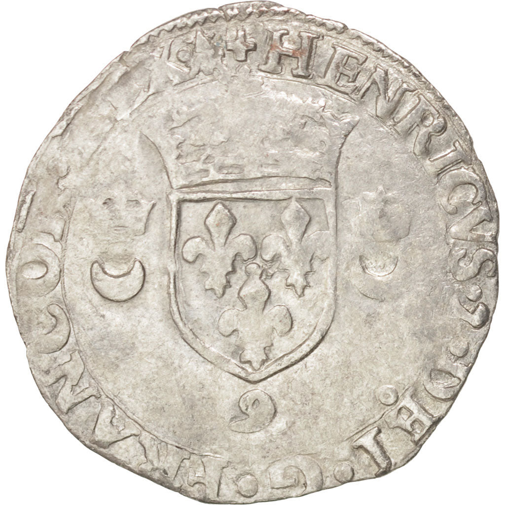 Münze, Frankreich, Douzain aux croissants, 1552, Rennes, SS, Billon