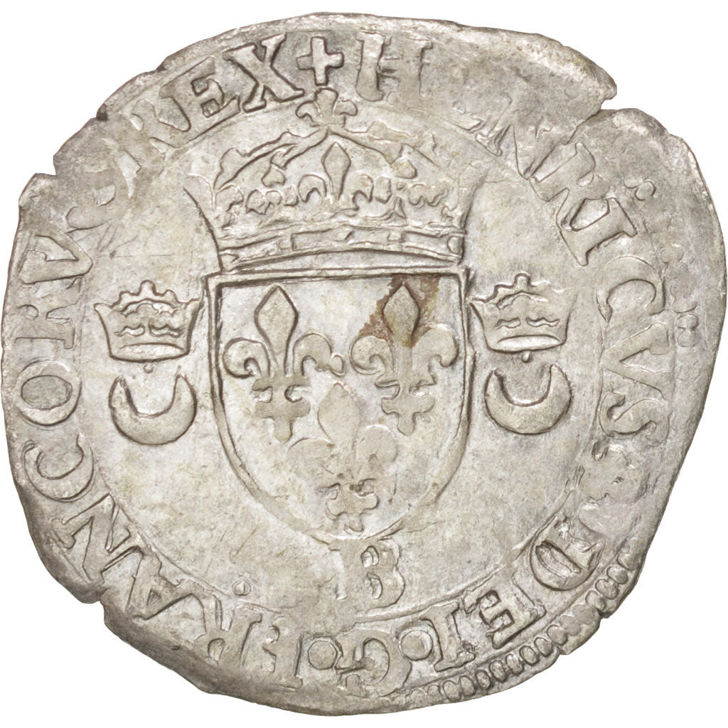 Henry II (1547-1559), Douzain aux croissants, 1549, Rouen, Duplessy 997
