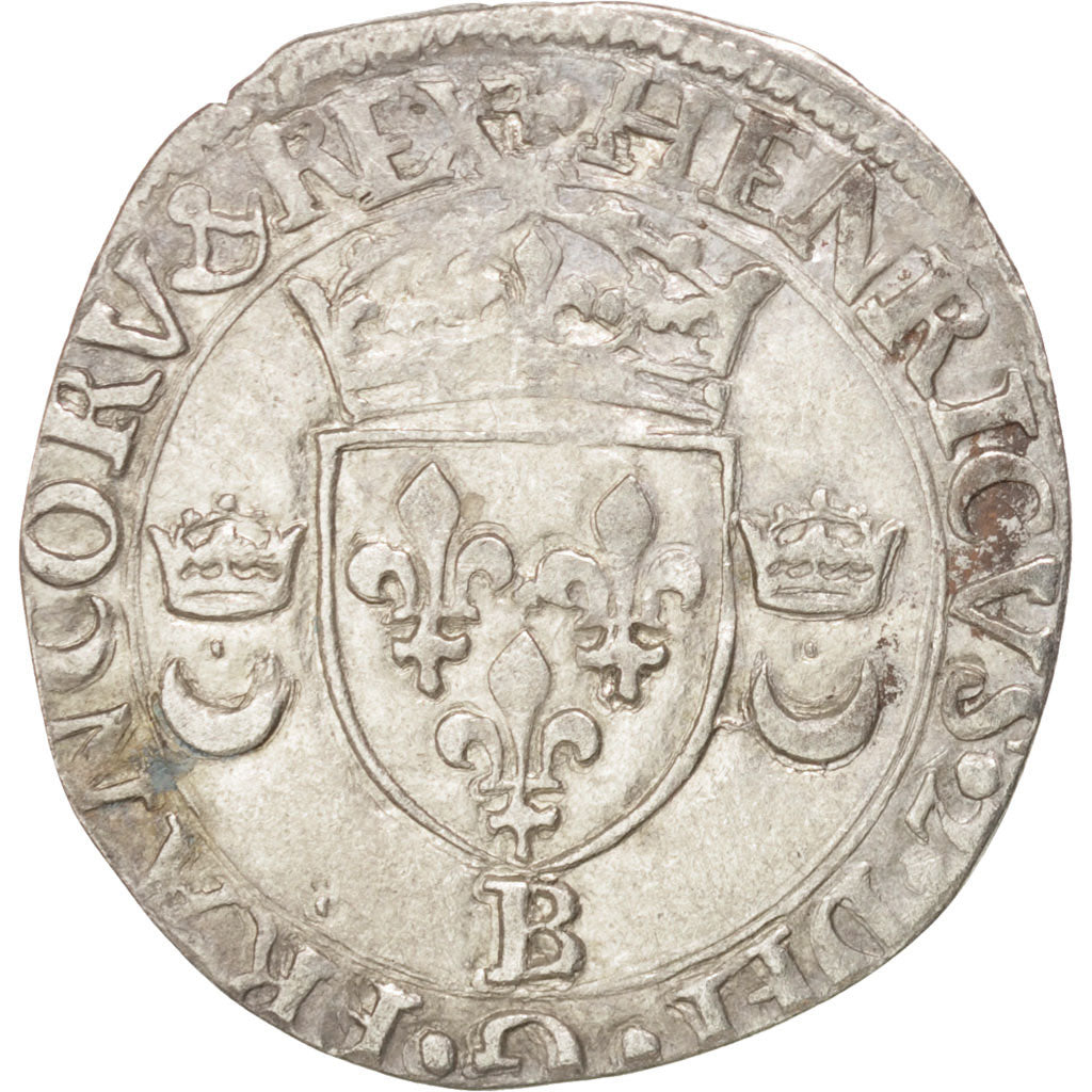 Henry II (1547-1559), Douzain aux croissants, 1549, Rouen, Duplessy 997