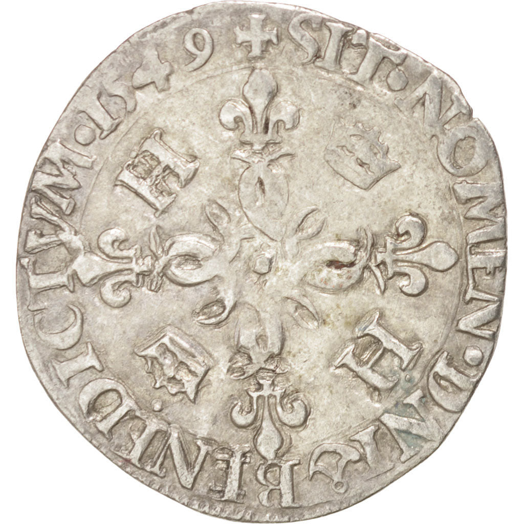 Henry II (1547-1559), Douzain aux croissants, 1549, Rouen, Duplessy 997