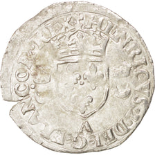 Coin, France, Douzain aux croissants, 1551, Paris, EF(40-45), Billon