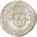 Coin, France, Douzain aux croissants, 1551, La Rochelle, AU(50-53), Billon