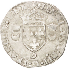 Coin, France, Douzain aux croissants, 1550, Rennes, EF(40-45), Billon