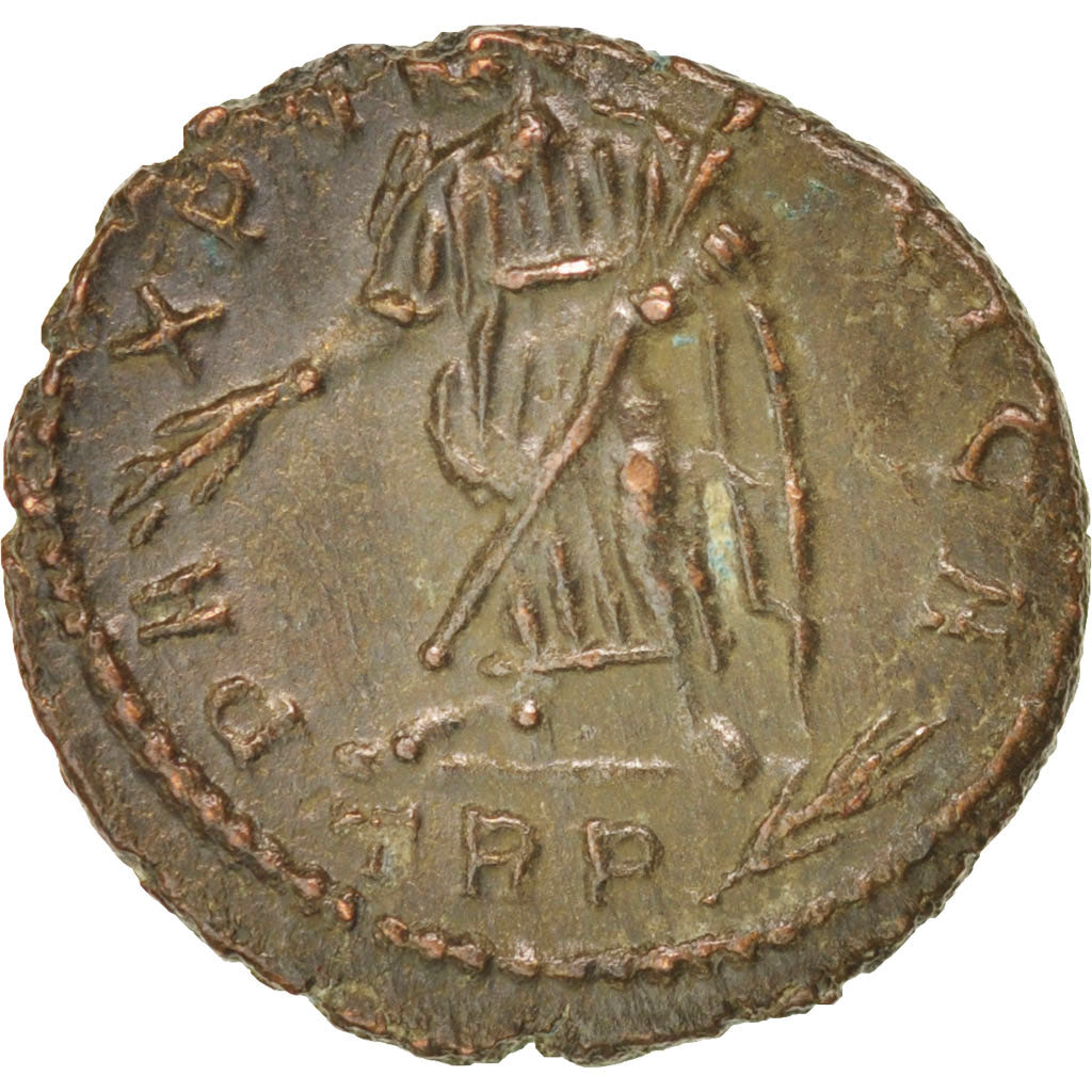 Coin, Helena, Nummus, Trier, AU(50-53), Copper, RIC:33