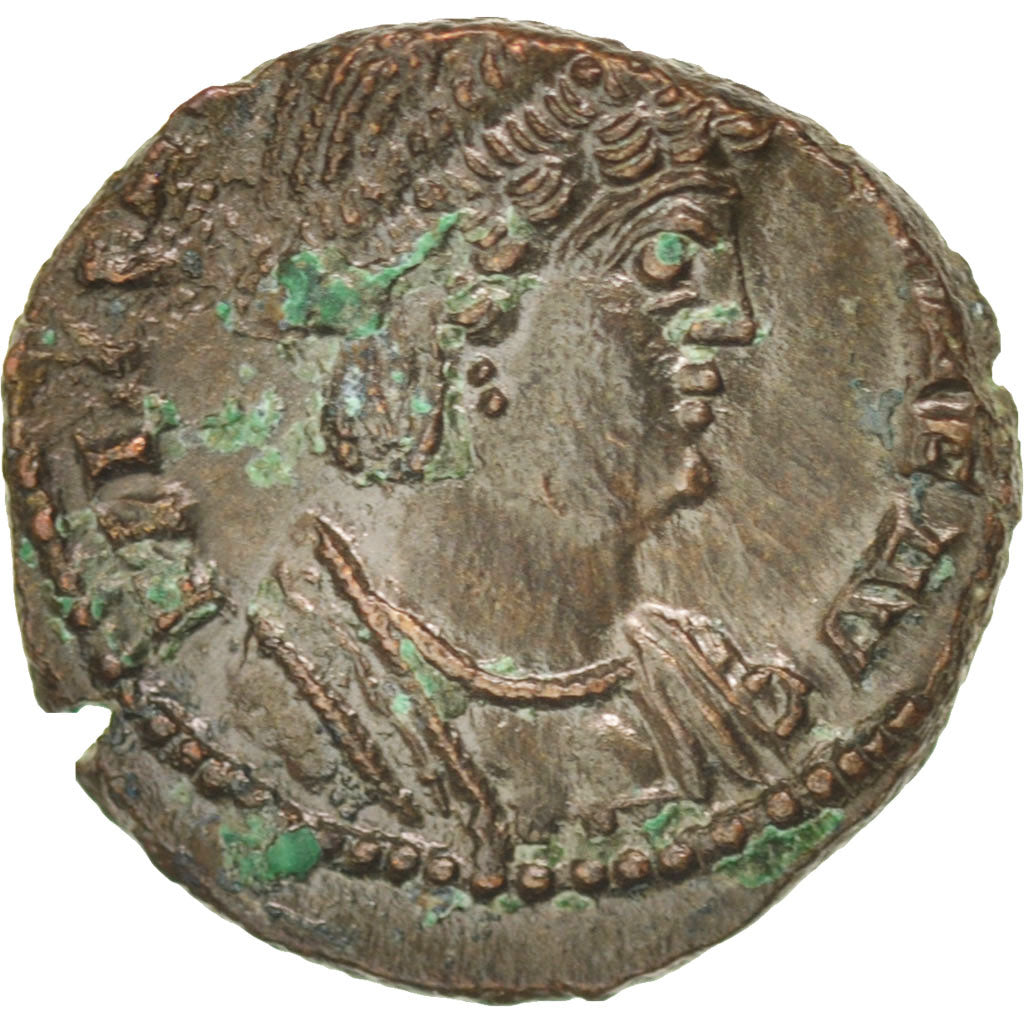 Coin, Helena, Nummus, Trier, AU(50-53), Copper, RIC:33
