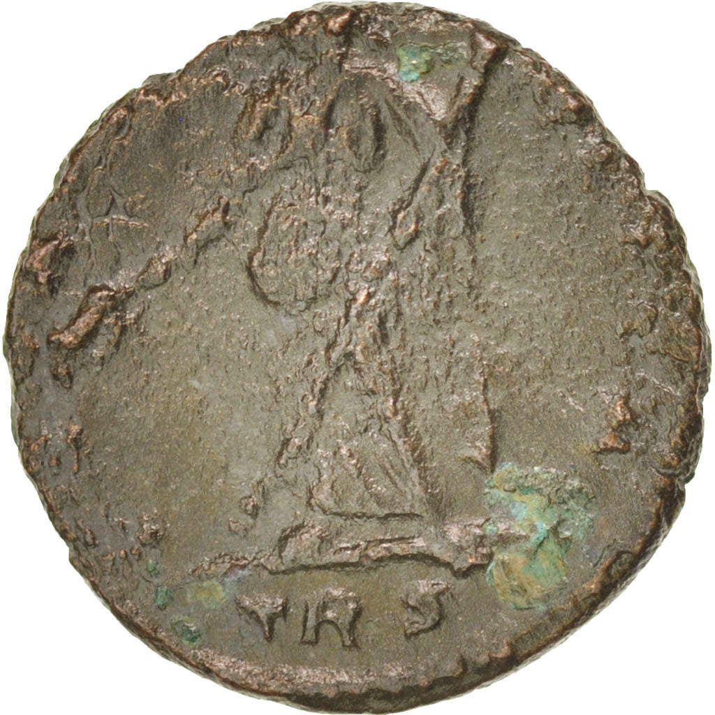 Monnaie, Hélène, Nummus, Trèves, TTB+, Cuivre, RIC:33