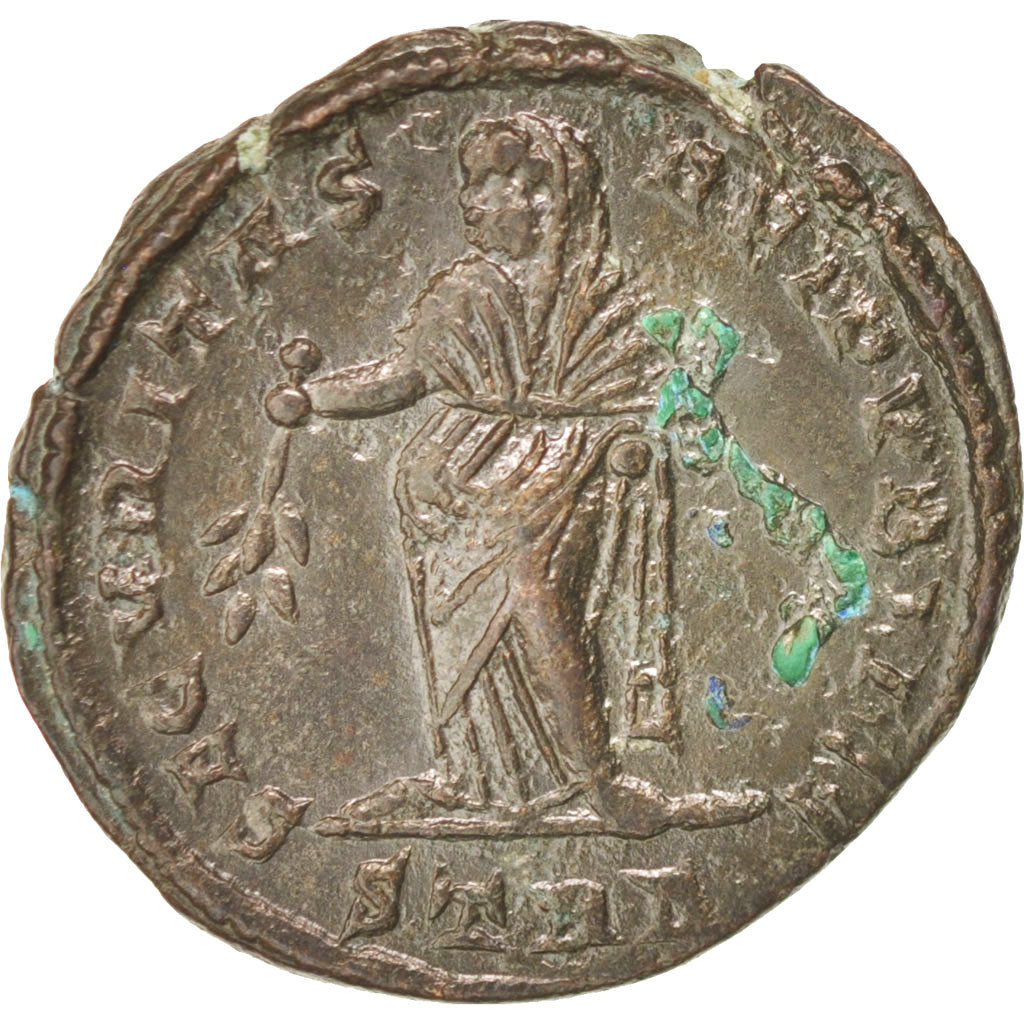 Moneda, Helena, Nummus, Trier, MBC+, Cobre, RIC:291